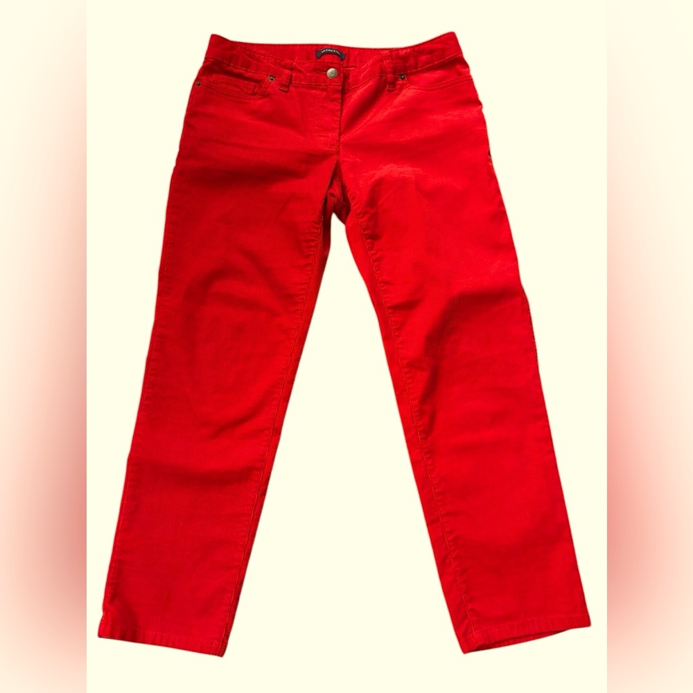 Lands’ End - Bright Red Corduroy Pants - Size 8P